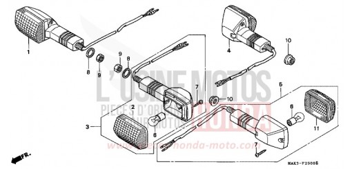 CLIGNOTANT FX650X de 1999